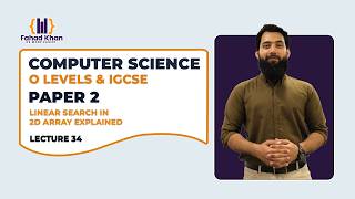 Linear Search in 2D Arrays | O Level & IGCSE Computer Science P2 | Lecture 34