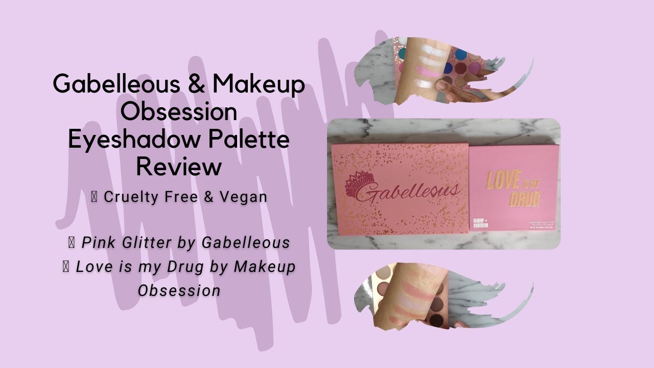 Testing NEW Eyeshadow Palettes from Makeup Obsession & Gabelleous || Love is my Drug & Pink Glitter