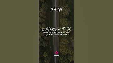 سورة الرحمن | "وله الجوار المنشآت في البحر كالأعلام" بتلاوة على جابر 🔥 #اكسبلور #راحة_نفسية