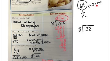 4th grade GoMath lesson 4.12 multi step division problems