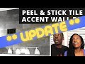 UPDATE - Peel & Stick Luxury Vinyl Tile Accent Bathroom Wall | DIY POWER COUPLE