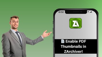 How to Enable PDF Thumbnails in ZArchiver | View PDF Previews on Android