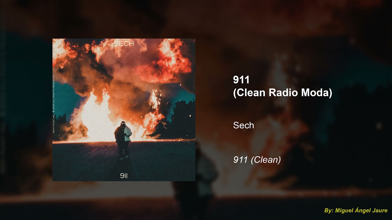 Sech - 911 (Clean Radio Moda)