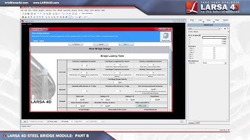 LARSA 4D Steel Bridge Module Part B