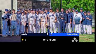 PCL Championship Baseball LaSalle vs Conwell Egan