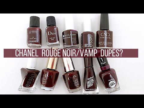 Chanel Rouge Noir & Vamp DUPES? PART 2 ♥️🖤 