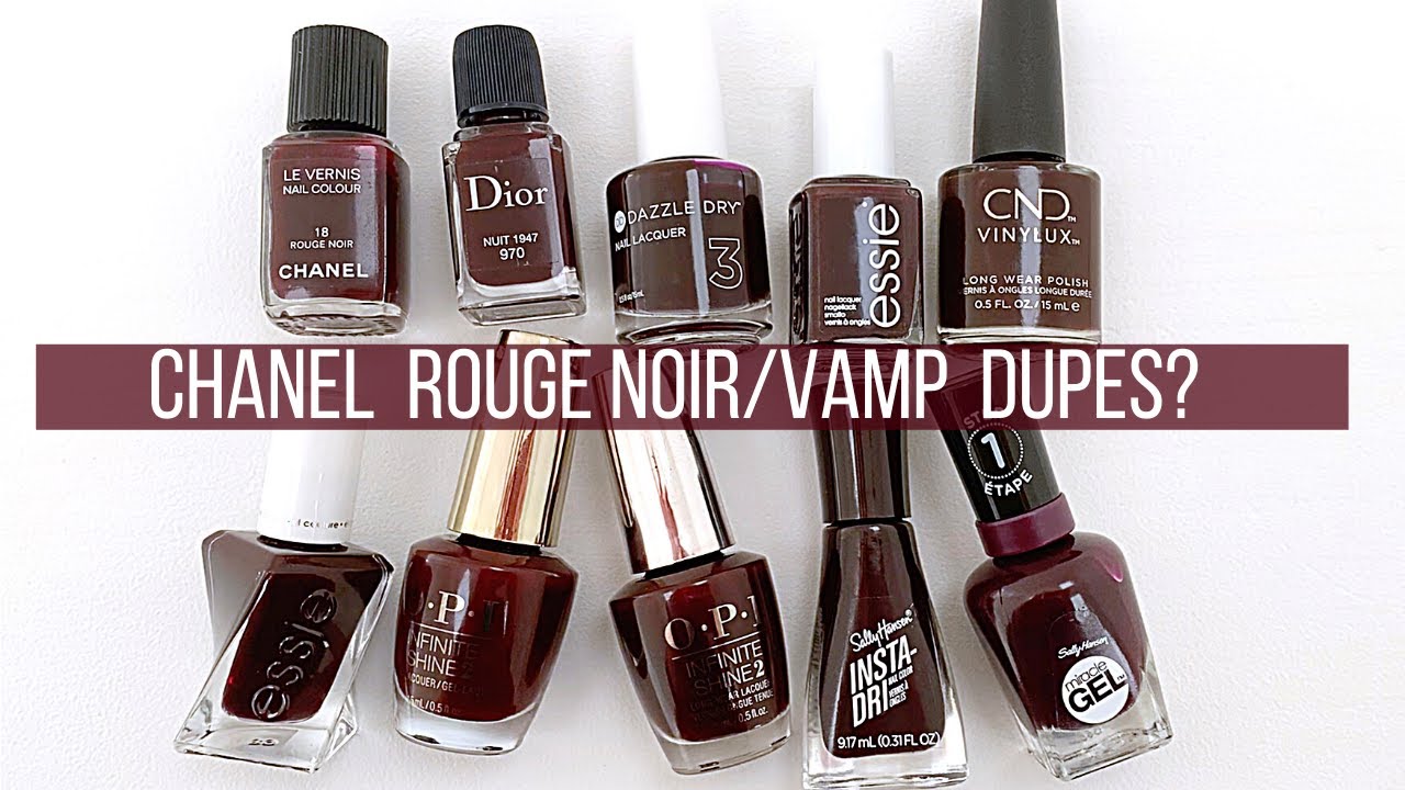 Chanel Rouge Noir Le Vernis: Can You Dupe It? - The Beauty Look Book