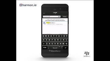harmon.ie for Blackberry - Training Video - Search for content