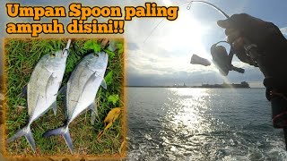 Ultralight game fishing pakai Spoon || Pelabuhan arun lhokseumawe
