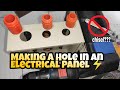 Making a Hole in an Electrical Panel