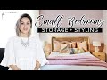 7 DESIGN HACKS for Small Bedrooms (Storage   Styling Tips!) SMALL SPACE SERIES