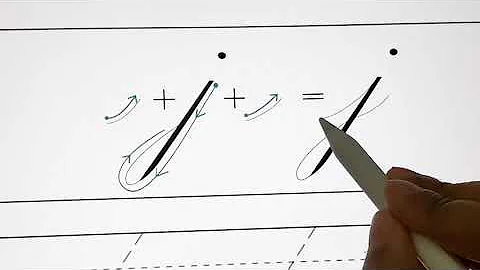 How to write copperplate 'j' (lowercase)