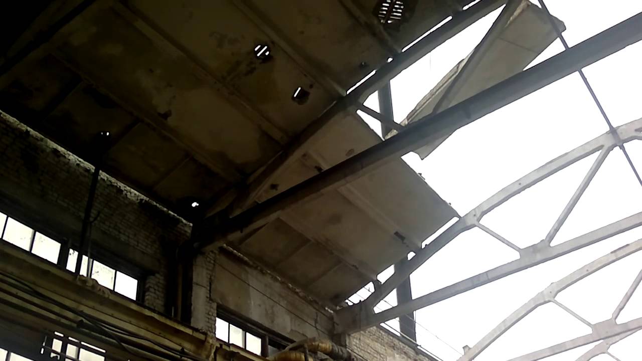 Демонтаж железобетонных плит покрытия (The dismantling of reinforced ...