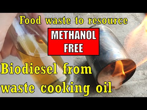 Making biodiesel from used cooking oil