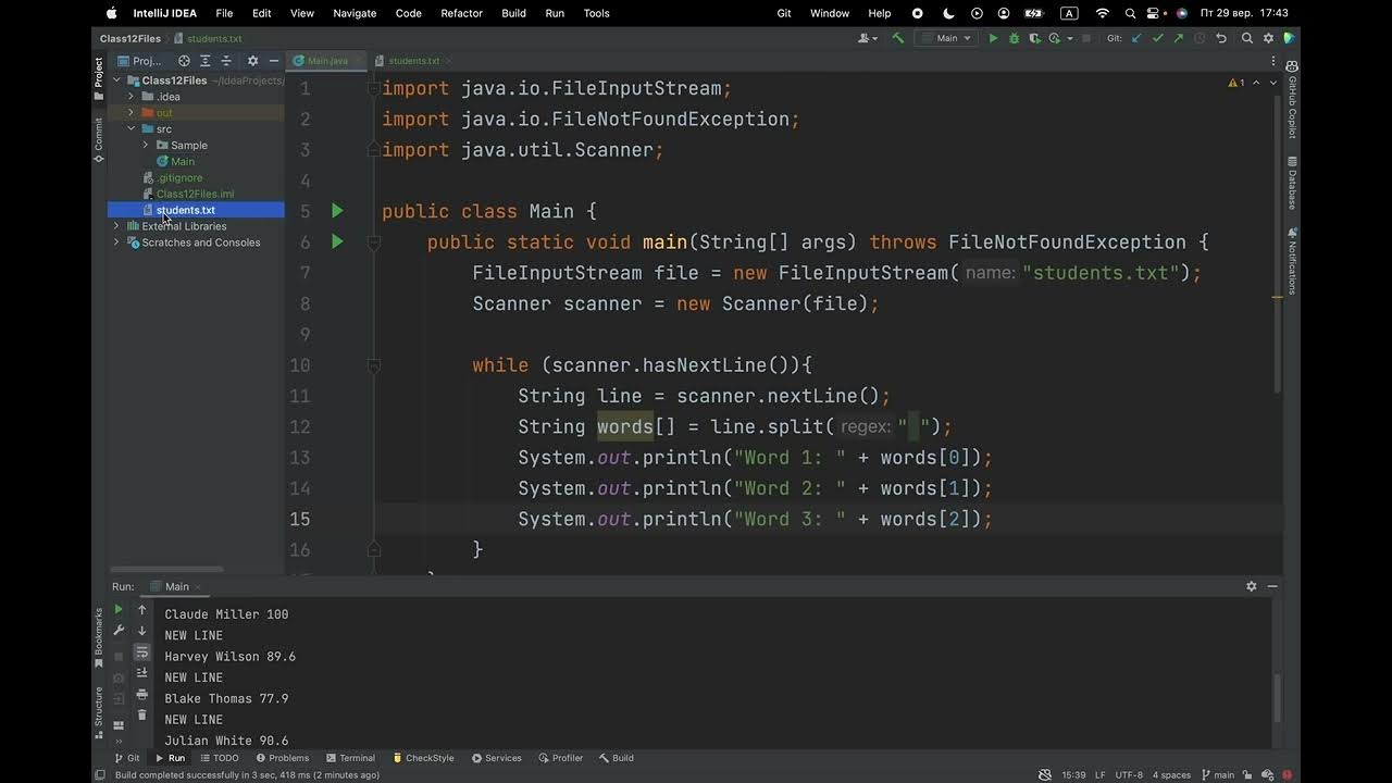 Lecture 13. Work with files in Java. Reading a file | Java Fundamentals ...