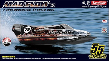 Joysway 8653V3 Mad Flow V3 590mm Brushless F1 Boat Top Speed 55km/h