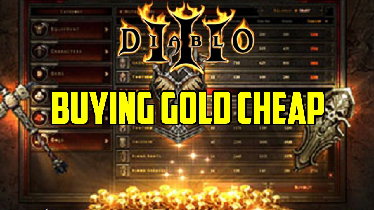 Diablo 3 - Buying Gold Cheap