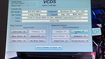 Coming and leaving home on passat b6 wit VCDS