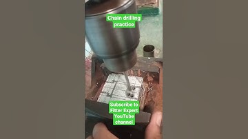 chain drilling practice in fitter workshop #shorts #viral short in 60 sec