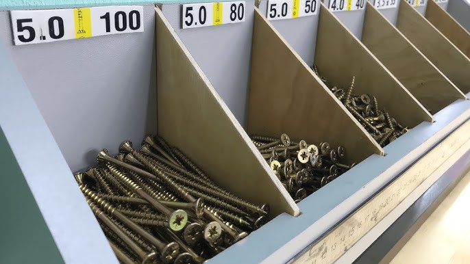 A Very Cheap Shop Storage Solution - Screws, bolts, nails etc