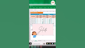 handwritten signature in excel