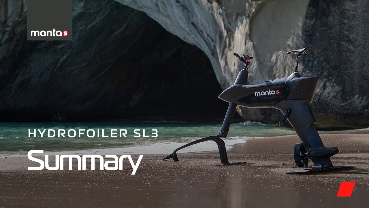 About "The New Manta5 Hydrofoiler SL3 - First Look | Manta5 Hydrofoil Bikes"
