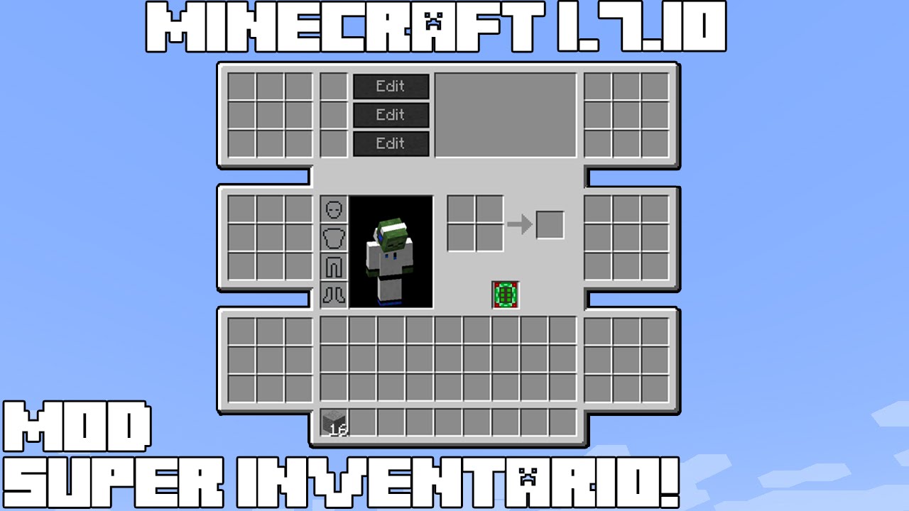 Minecraft, Minecraft 1.7.10, Minecraft (Video Game), Advanced Inventory .....