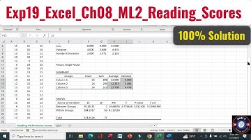 Exp19_Excel_Ch08_ML2_Reading_Scores | Excel Chapter 8 Mid-Level 2 #exp19excelch08 #exp19_excel #ml2