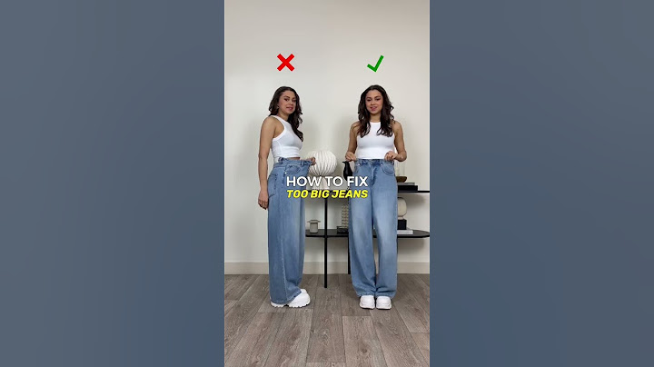 BEST JEANS HACK ever when its too big! 😱 Did you knew this?! #shorts #hacks #fashionhacks #fashion