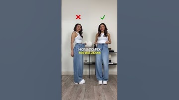 Thumbnail of BEST JEANS HACK ever when its too big! 😱 Did you knew this?! #shorts #hacks #fashionhacks #fashion