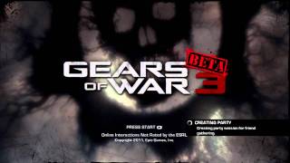 #Gears3Beta - Gears of War 3 Beta Menu HD