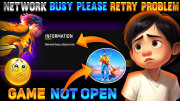 "HOW TO FIX NETWORK BUSY PLEASE RETRY PROBLEM " || FREE FIRE MAX || FREE FIRE NETWORK CONNECTION ERR