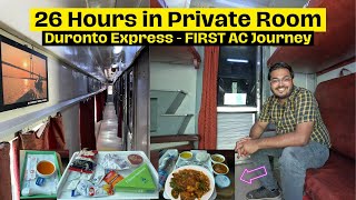 FIRST AC Journey in DURONTO Express | UNLIMITED Food in Private Room | Bikaner to Sealdah #part1