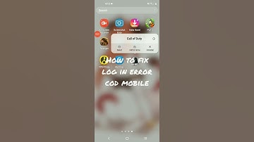 how to fix log in error easy cod mobile