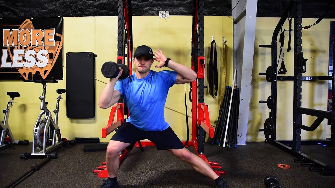 SA DB Lateral Lunge Push Press - YouTube