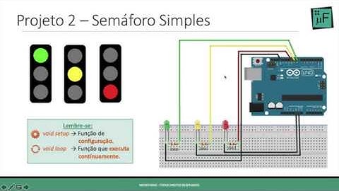 Como fazer um semáforo com Arduino - Tutorial #Aula_08