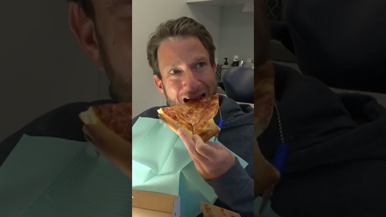 Dave Portnoy Reviews Pizza At The Dentist
