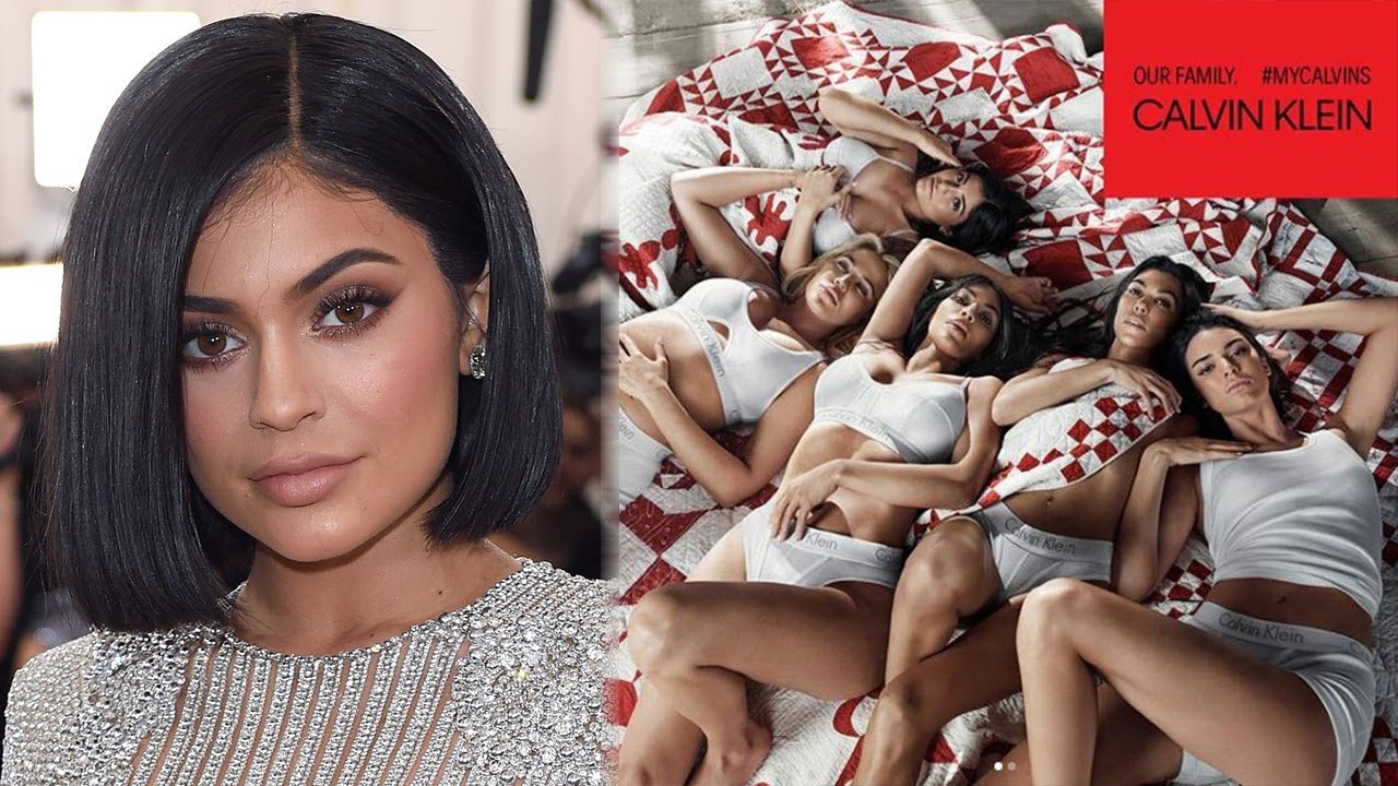 I detaljer rysten overdrive Kylie Jenner HIDES Baby Bump in New Calvin Klein Ad - YouTube