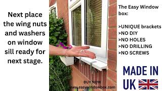 Easy window box NO drilling NO holes NO screws NO DIY skills required Buy now www.easywindowbox.com
