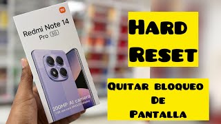 XIAOMI REDMI NOTE 14 PRO 5G [ COMO FORMATEAR ] HARD RESET - quitar bloqueo de pantalla
