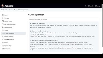 Explain Error Plugin – Demo v1 (Jenkins AI Error Analysis)