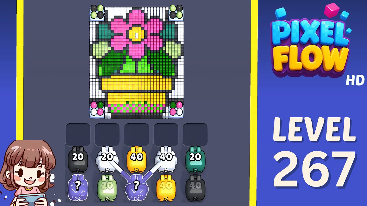 Pixel Flow Level 267 Solution Walkthrough - YouTube