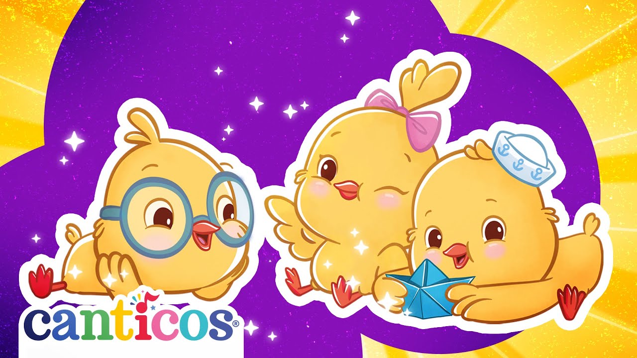 🐣Los Pollitos Dicen Pío Pío 🐤Mariposa🐄 La Vaca Lola🌈Mix Canciones Infantiles de la Granja🐥 Canticos