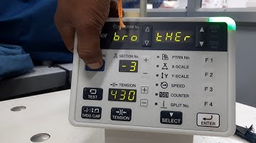 How to Setting User program & Reset Brother Bartack KE430FS/FX