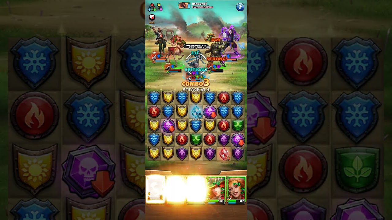 Empires and Puzzles - war hits, Bloody war