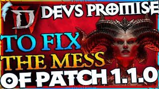 『Diablo 4』 Devs promise to FIX the 1.1.0 MESS + a Hotfix Nerf for Nightmare Dungeons