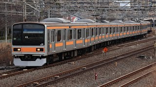 2024/1/28 9430M トタ82編成 209系1000代録音専用列車で録る常磐線快速電車イベント 我孫子〜柏 通過