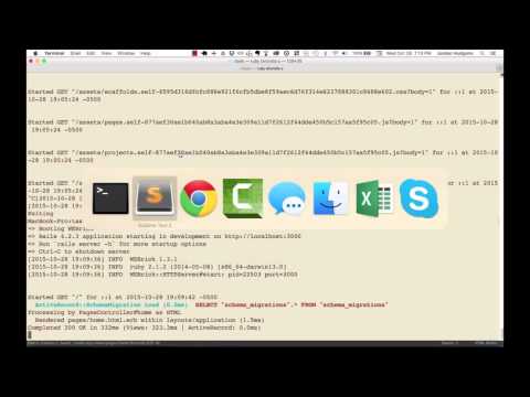 Configuring a home page in a Rails app