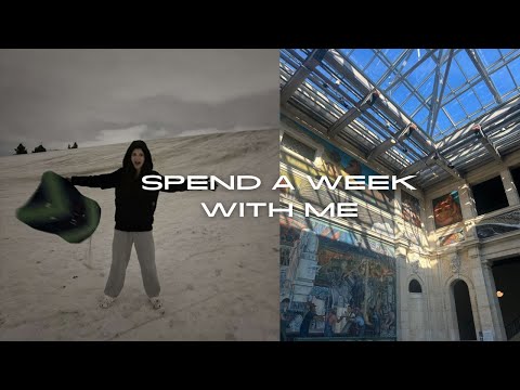 VLOG: spend a week with me and my internet best friend!! (shopping, ice skating, sledding)