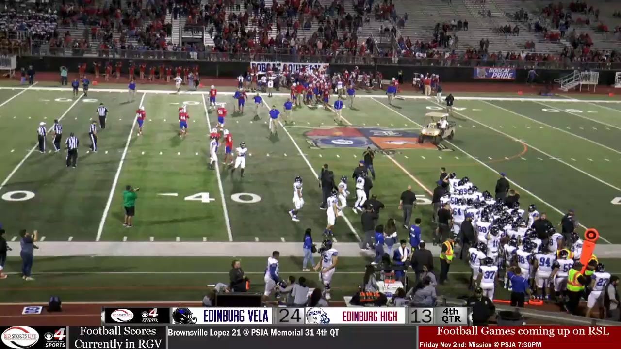 Edinburg Vela Edinburg Football Game YouTube